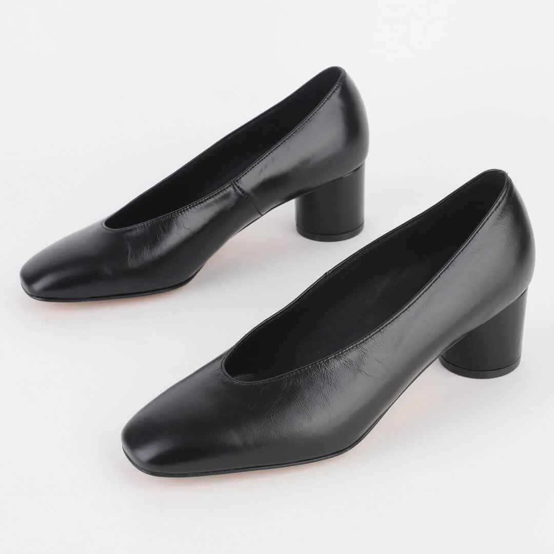*UK size 13 - WILLOW - black, 5cm heels