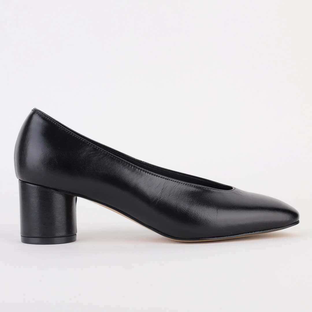 *UK size 13 - WILLOW - black, 5cm heels
