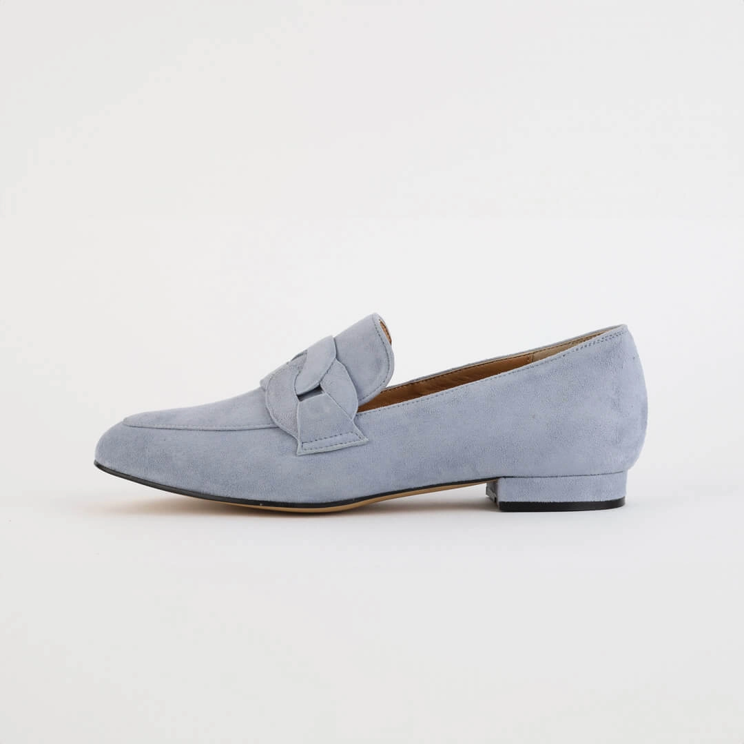 *UK size 2 - AAYWO - green suede, 1.5cm heels