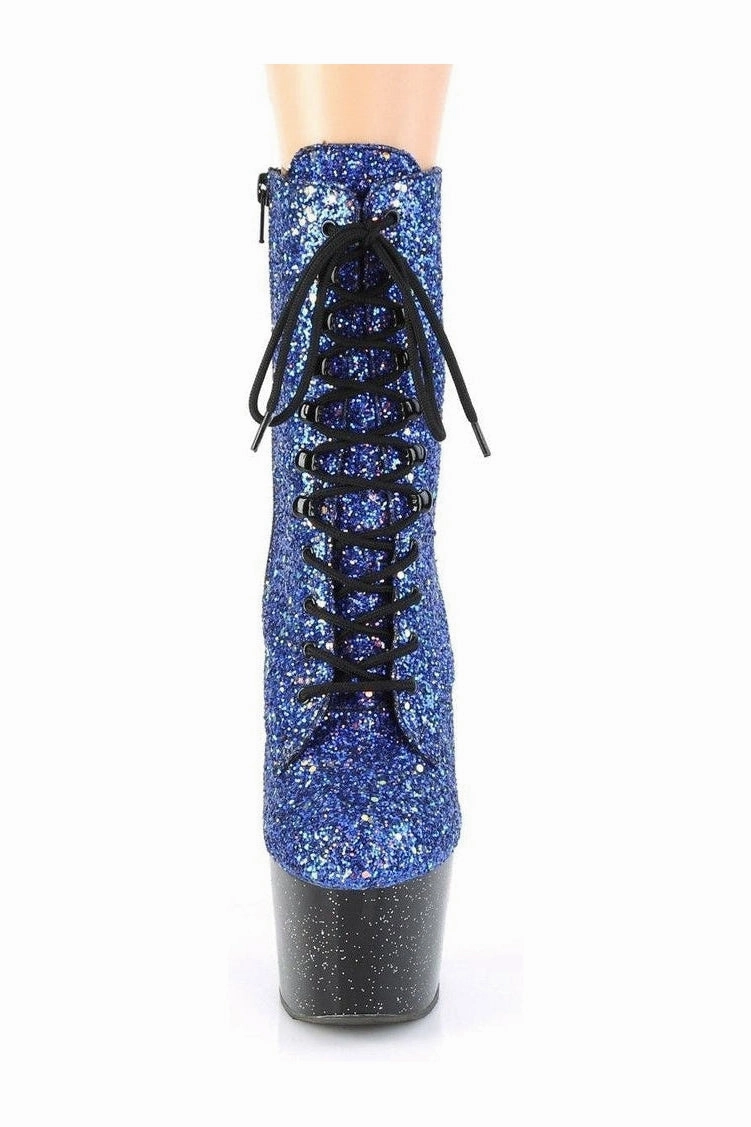 ADORE-1020MG Exotic Boot | Blue Glitter