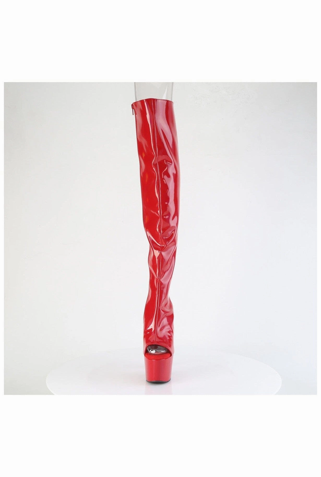 ADORE-3019HWR Red Patent Knee Boot