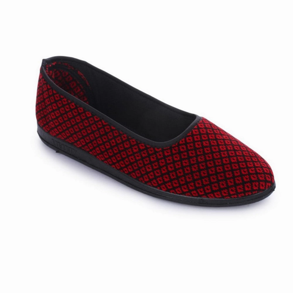 AHA Casual Non-Lacing Red Ballerina Shoes For Women SPL. BELLY By Liberty