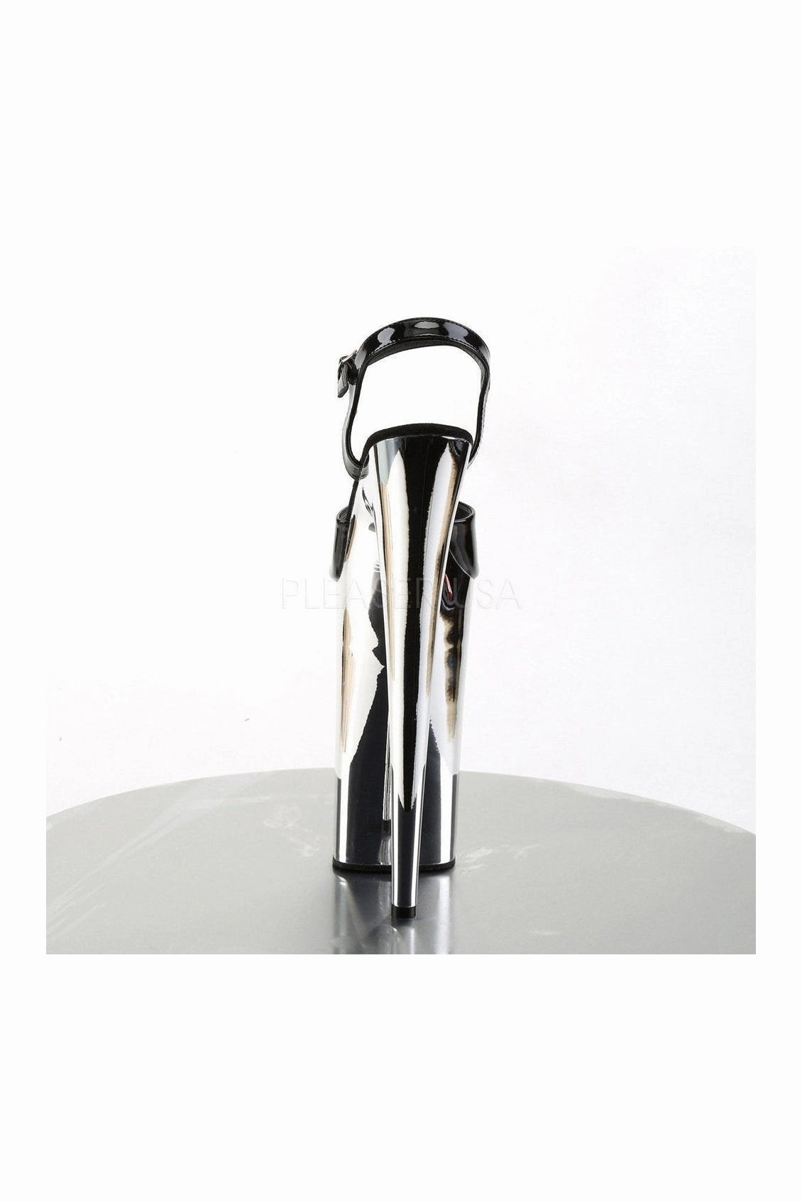 BEYOND-009 Platform Sandal  | Black Patent