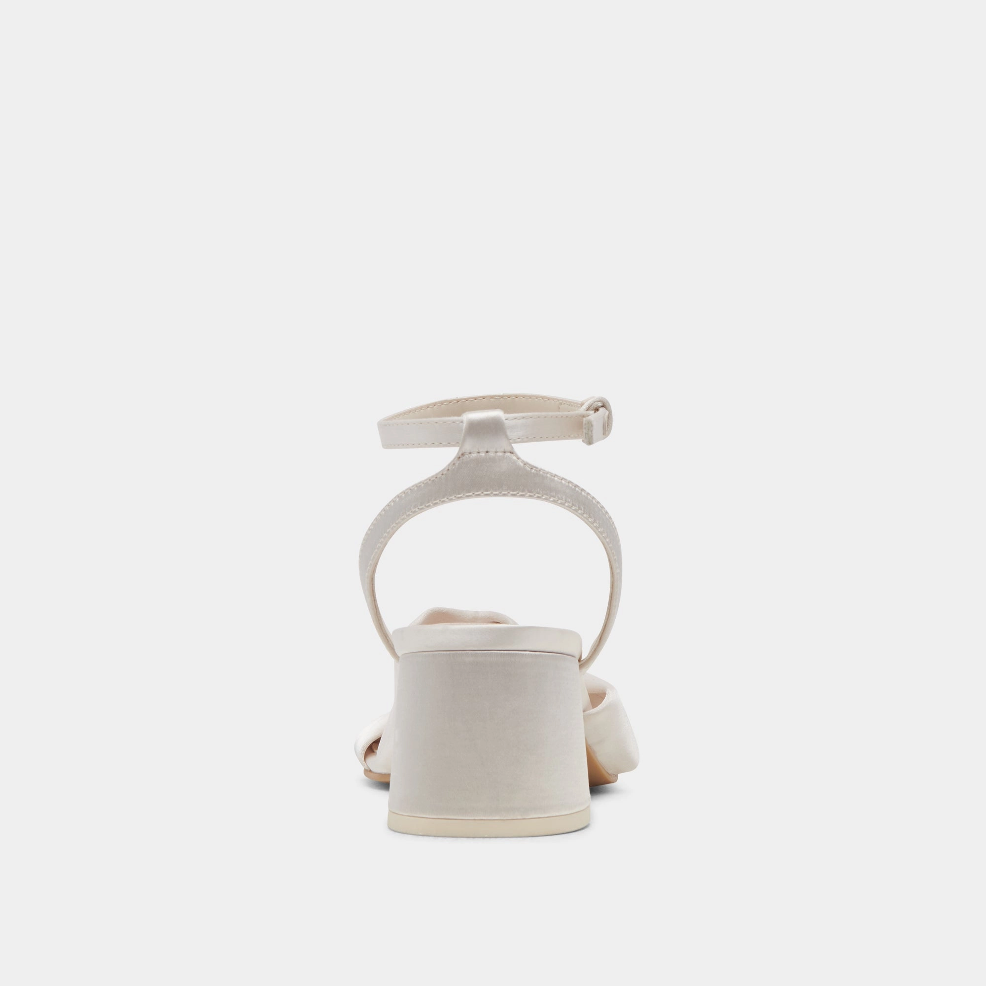 BRENNA WIDE HEELS IVORY SATIN