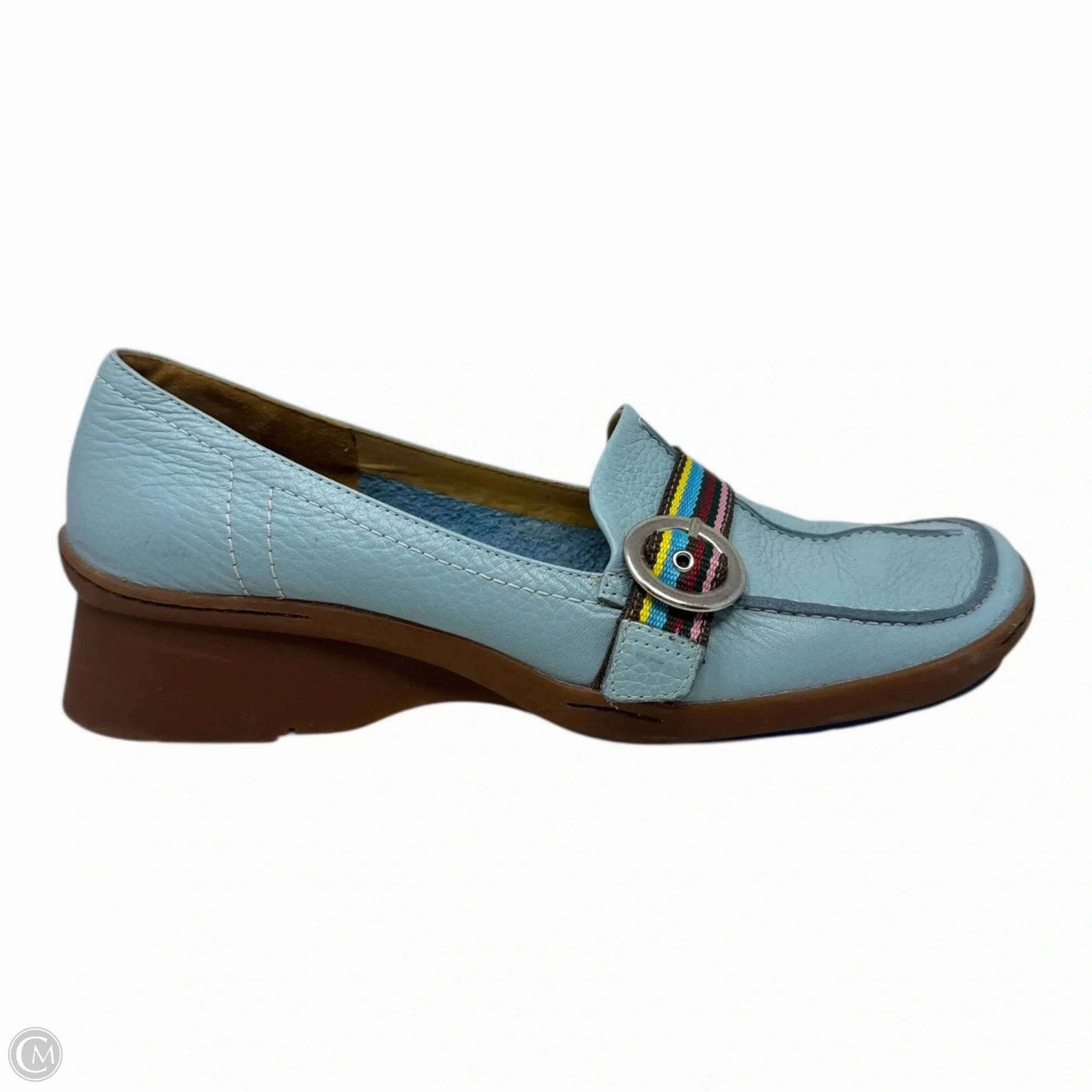 Buckled Leather Loafers By Indigo By Clark’s In Blue, Size: 9.5