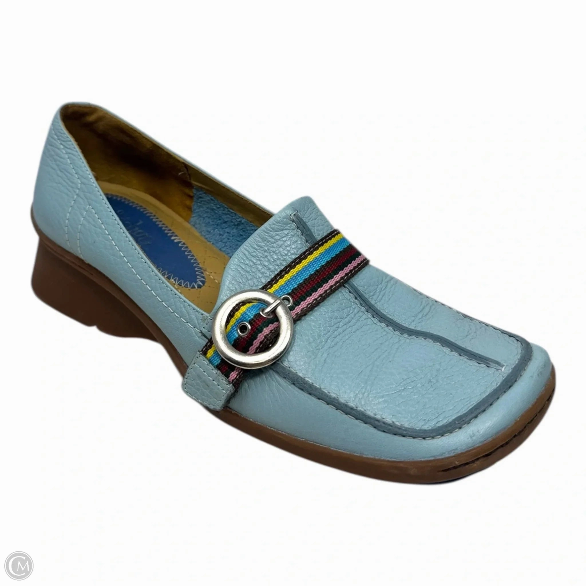 Buckled Leather Loafers By Indigo By Clark’s In Blue, Size: 9.5