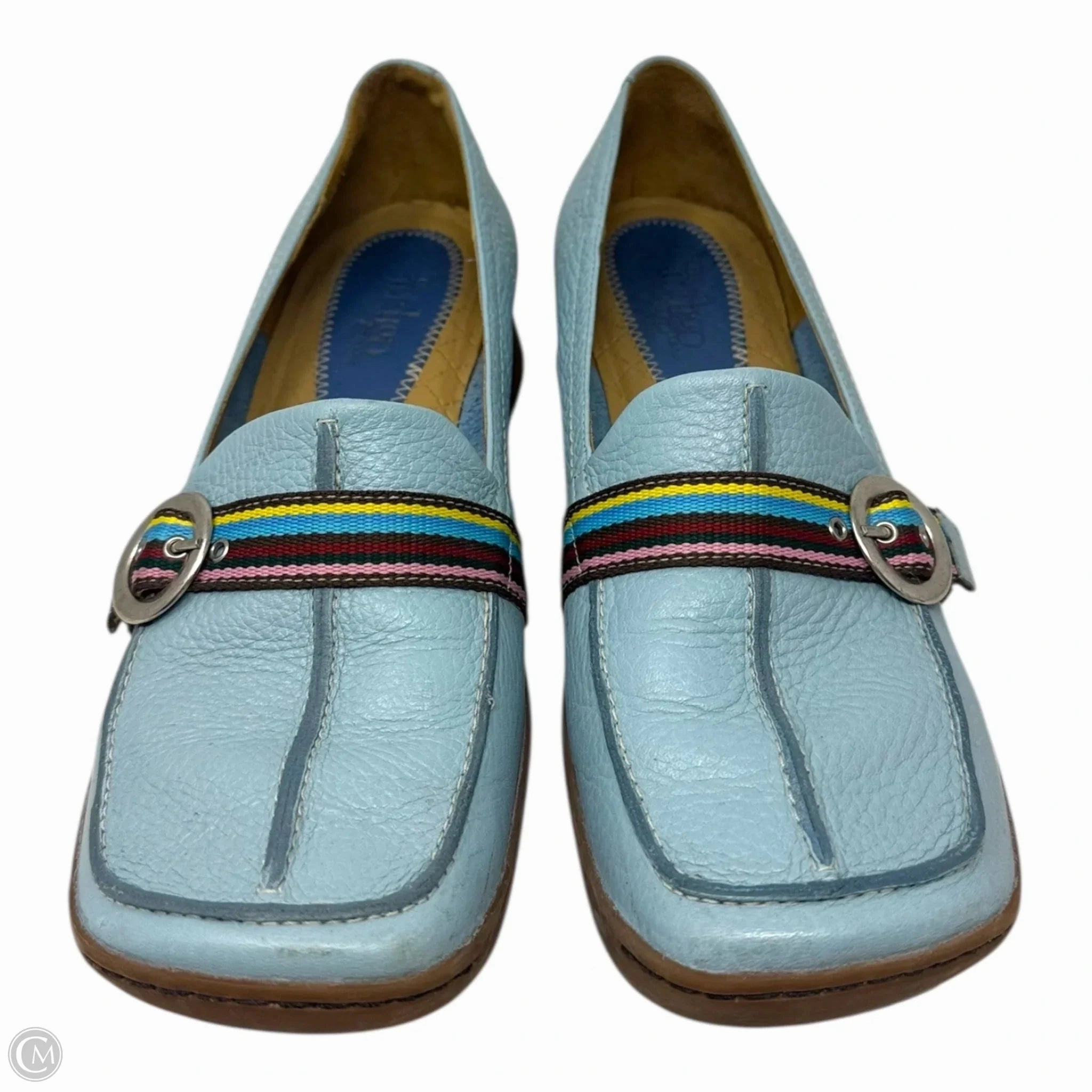 Buckled Leather Loafers By Indigo By Clark’s In Blue, Size: 9.5