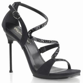 CHIC-24  Black V. Suede-Glitter/Black Matte