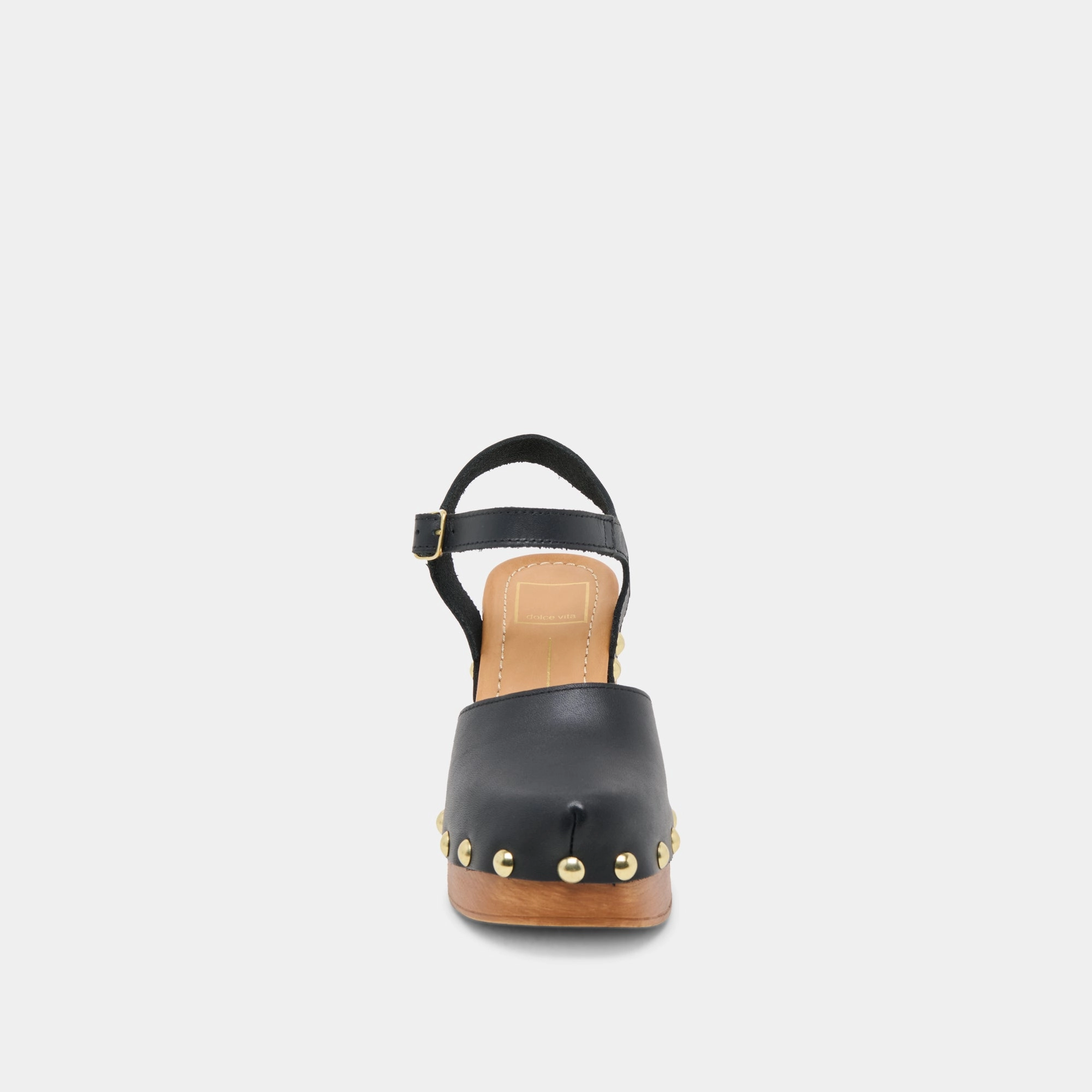 CLOVER HEELS BLACK LEATHER