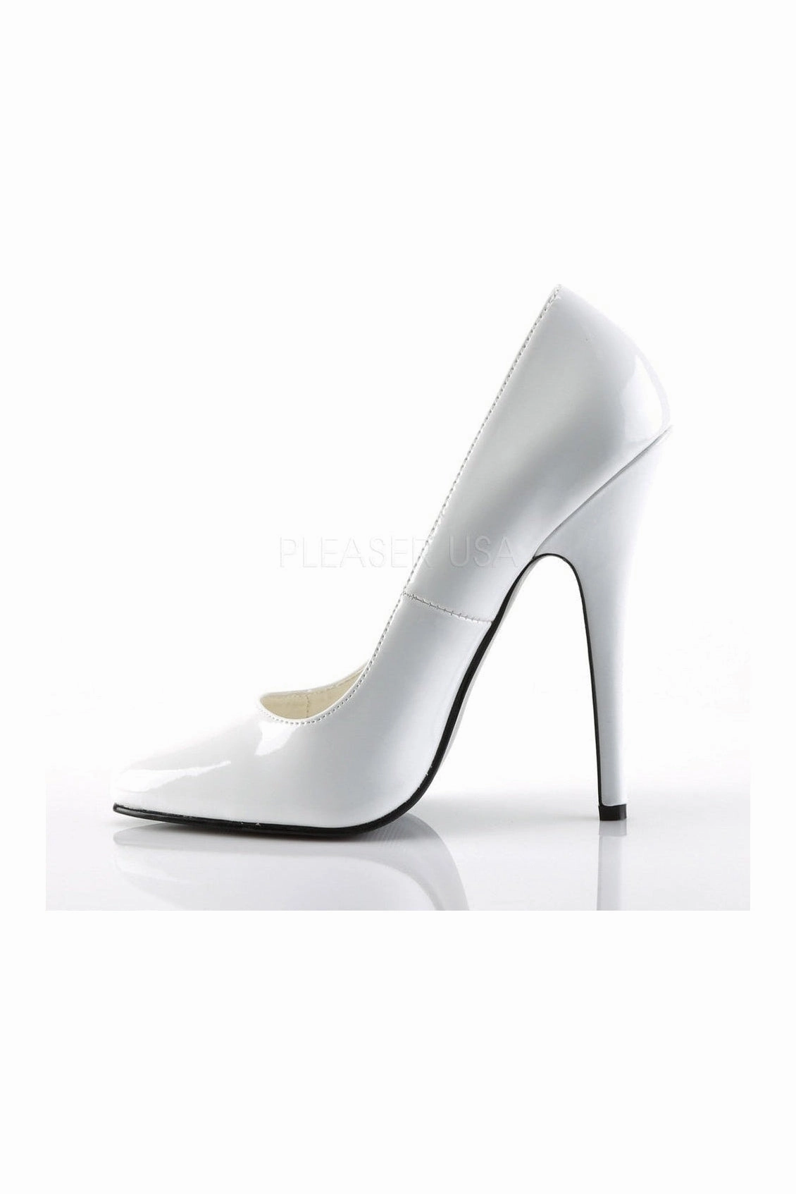 DOMINA-420 Pump  | White Patent