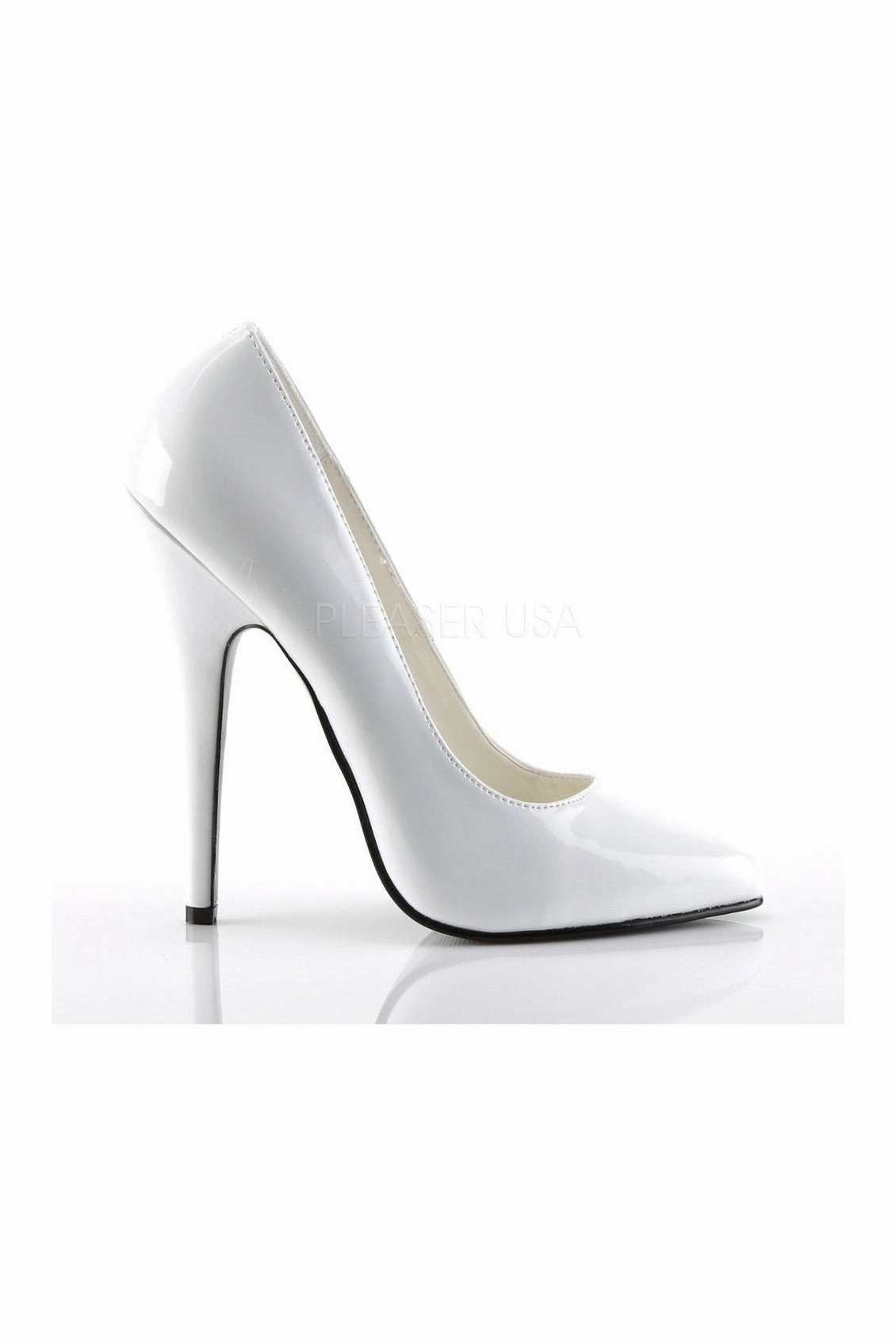 DOMINA-420 Pump  | White Patent
