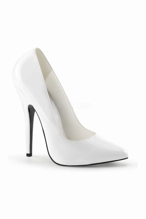 DOMINA-420 Pump  | White Patent