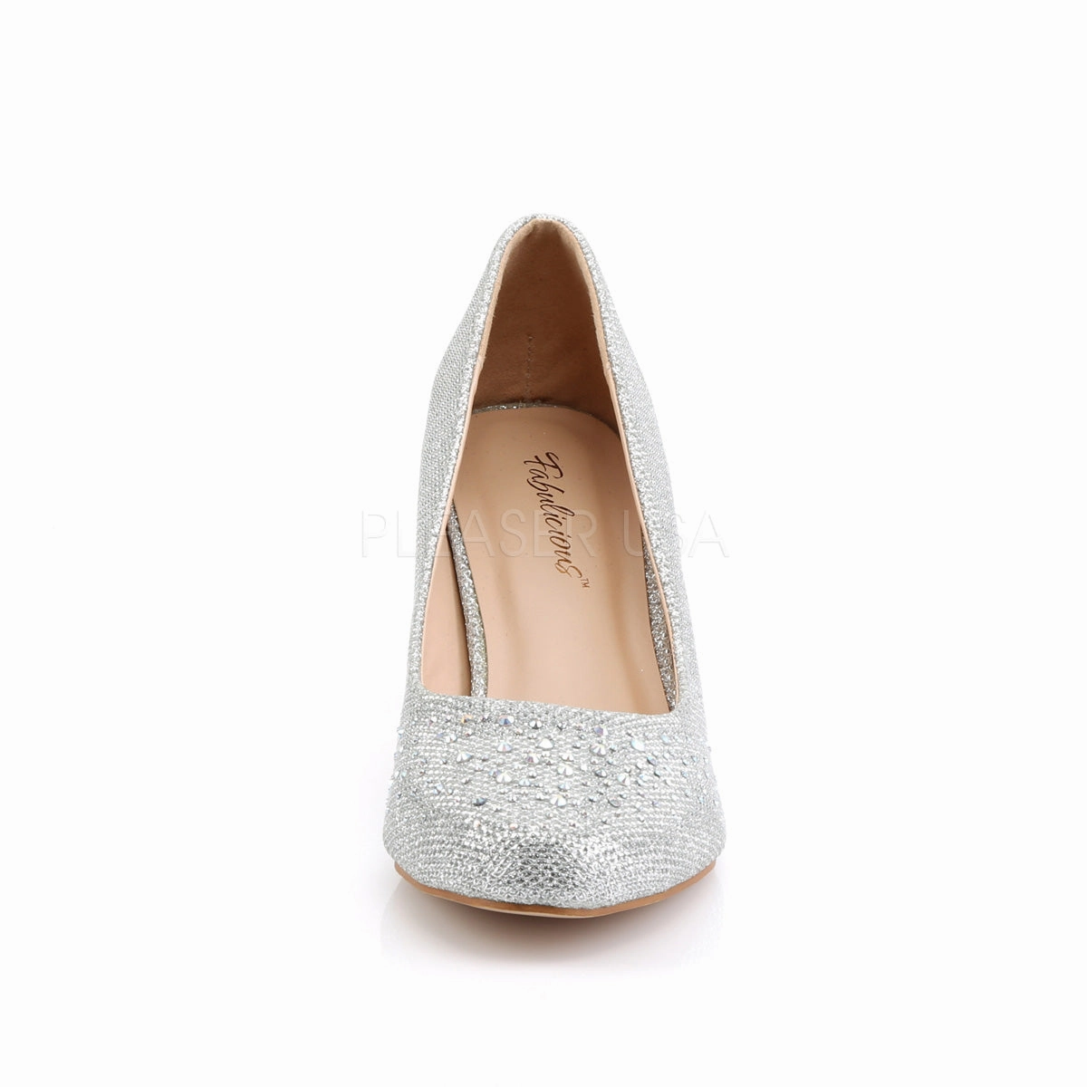DORIS-06  Silver Glitter Mesh Fabric