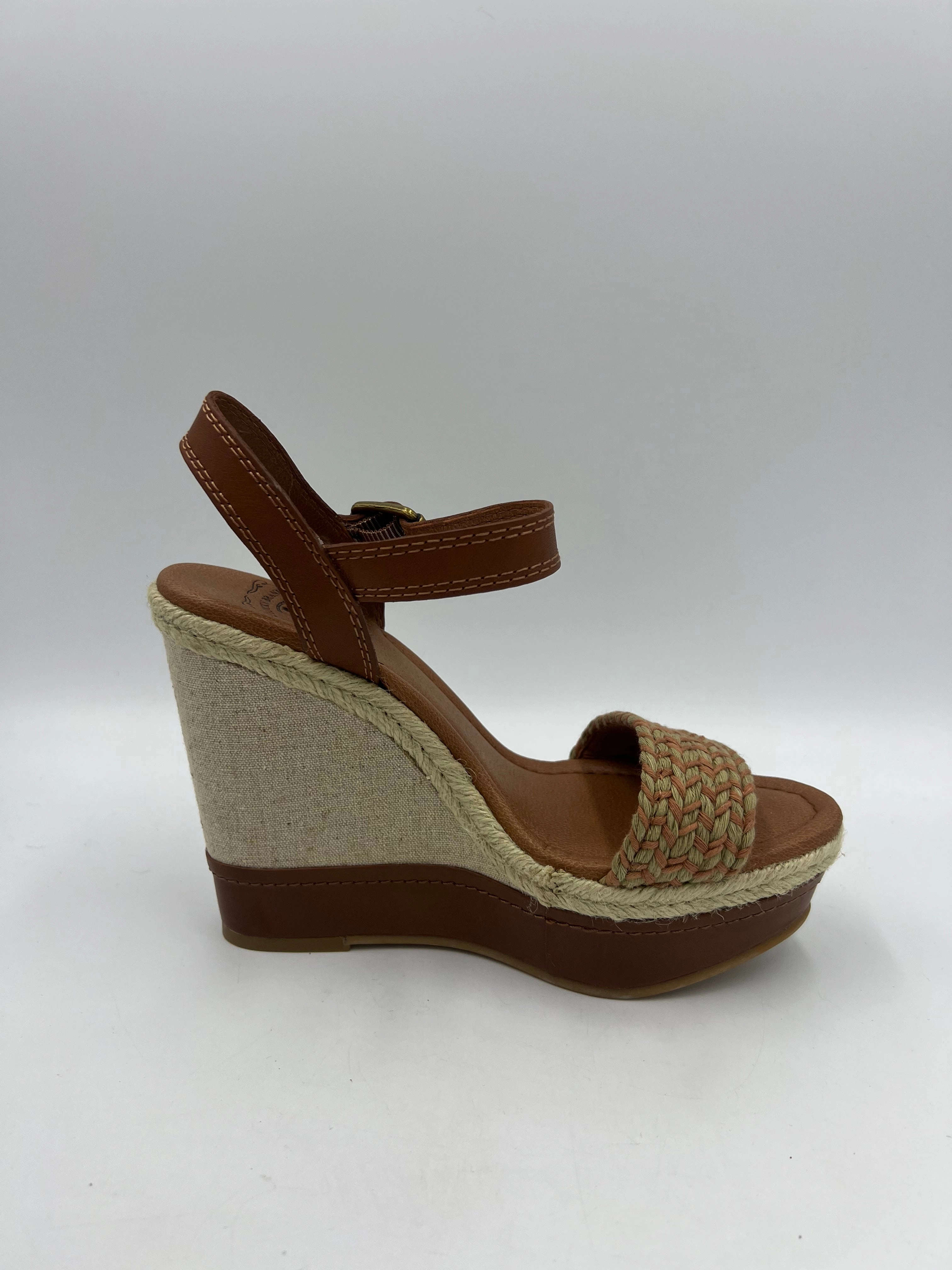 Espadrille Wedge By Lucky Brand In Brown, Size: 7.5