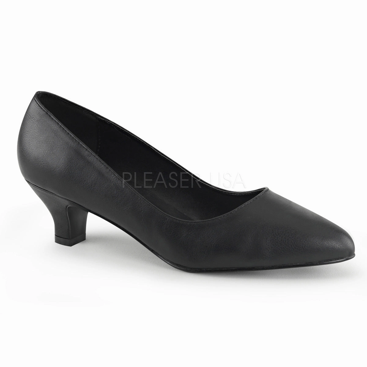 FAB-420  Black Faux Leather