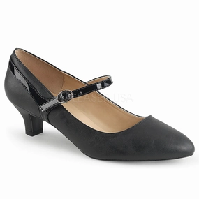 FAB-425  Black Faux Leather-Patent