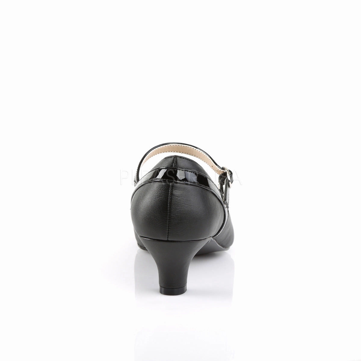 FAB-425  Black Faux Leather-Patent