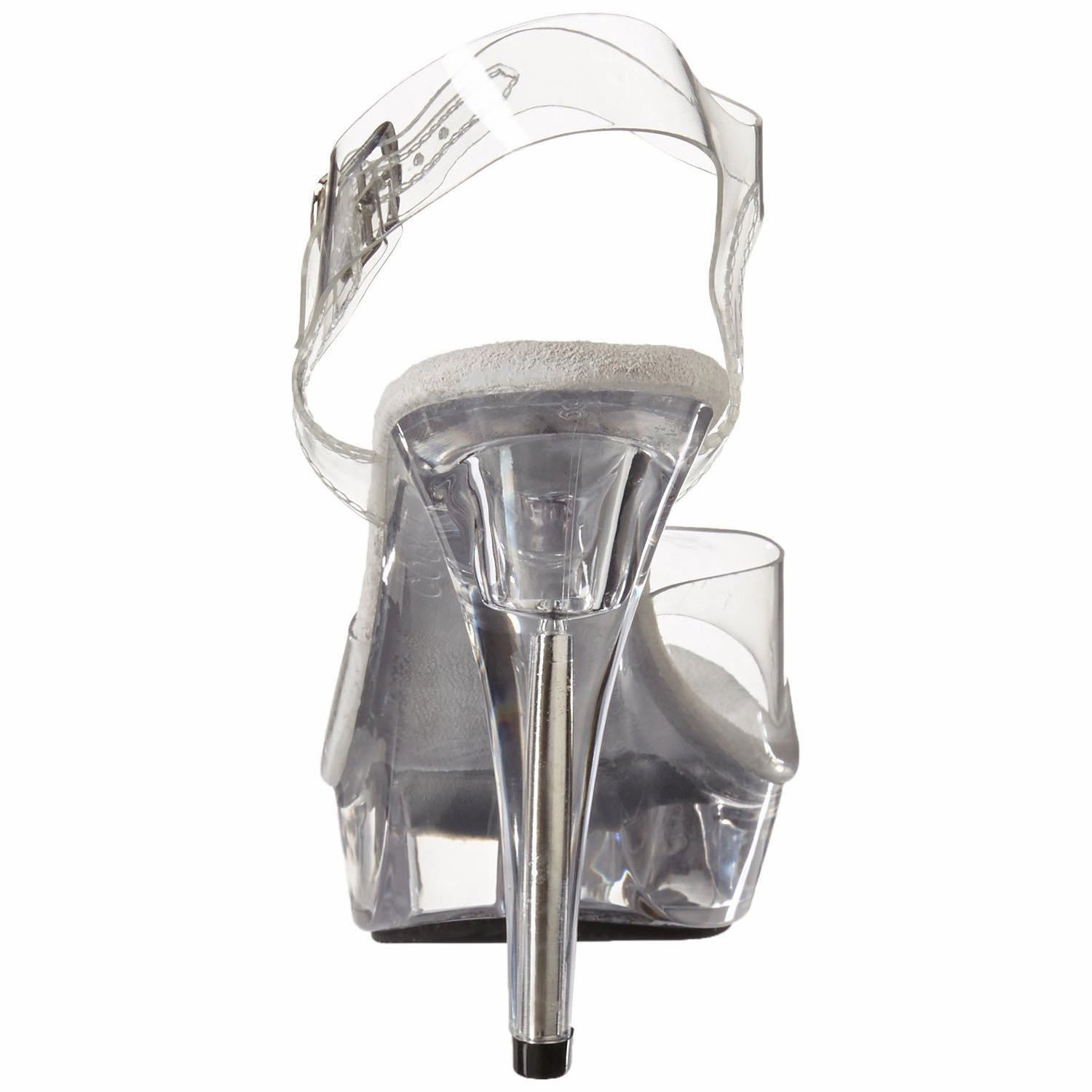 FABULICIOUS COCKTAIL-508 Clear-Clear Ankle Strap Sandals