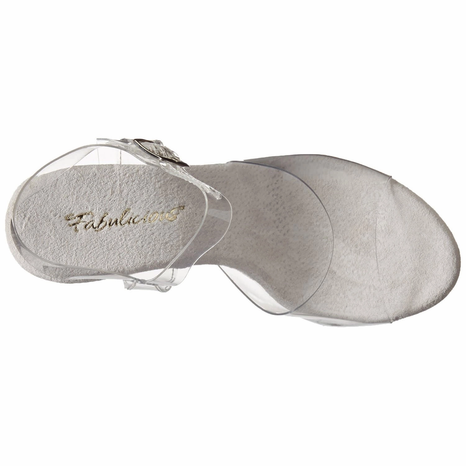 FABULICIOUS COCKTAIL-508 Clear-Clear Ankle Strap Sandals