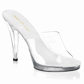 FABULICIOUS FLAIR-401 Clear-Clear Platform Slides