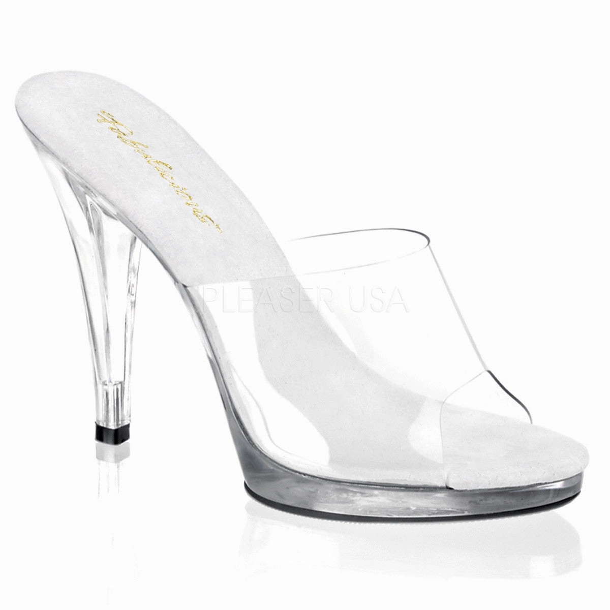 FABULICIOUS FLAIR-401 Clear-Clear Platform Slides