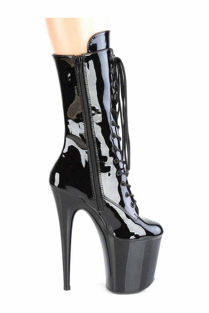 FLAMINGO-1050 Exotic Boot | Black Patent