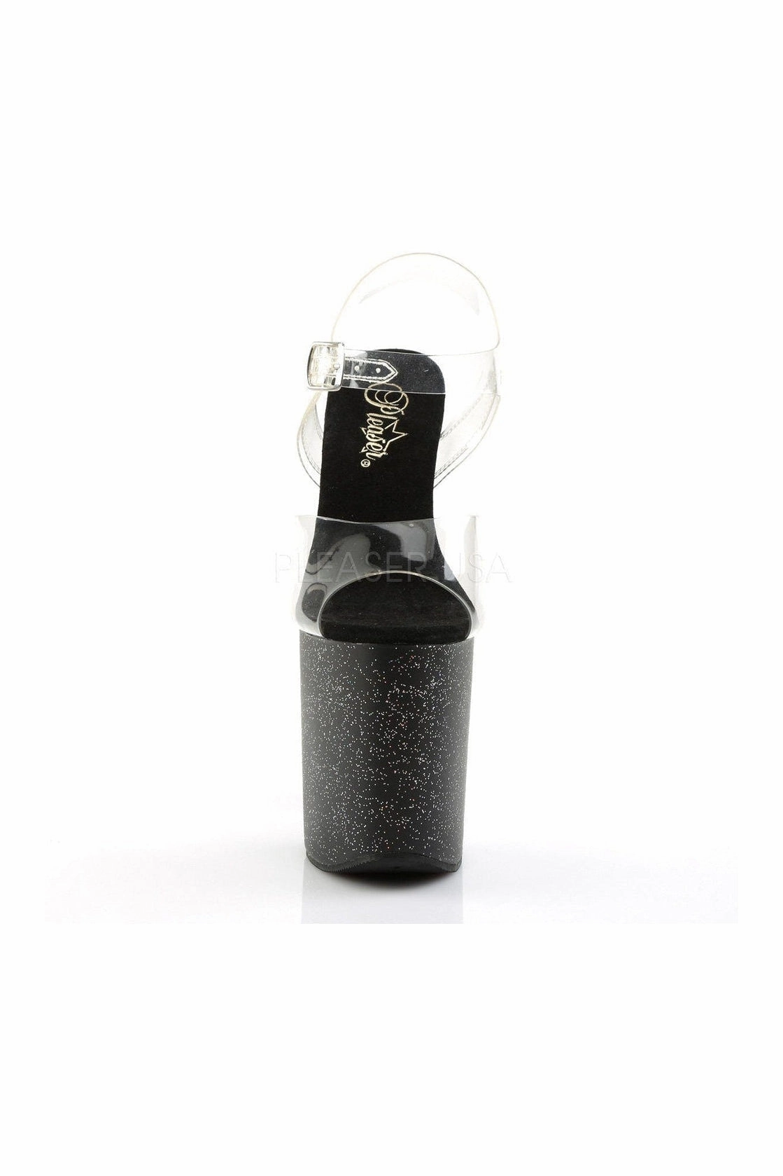FLAMINGO-808MG Platform Sandal  | Black Vinyl