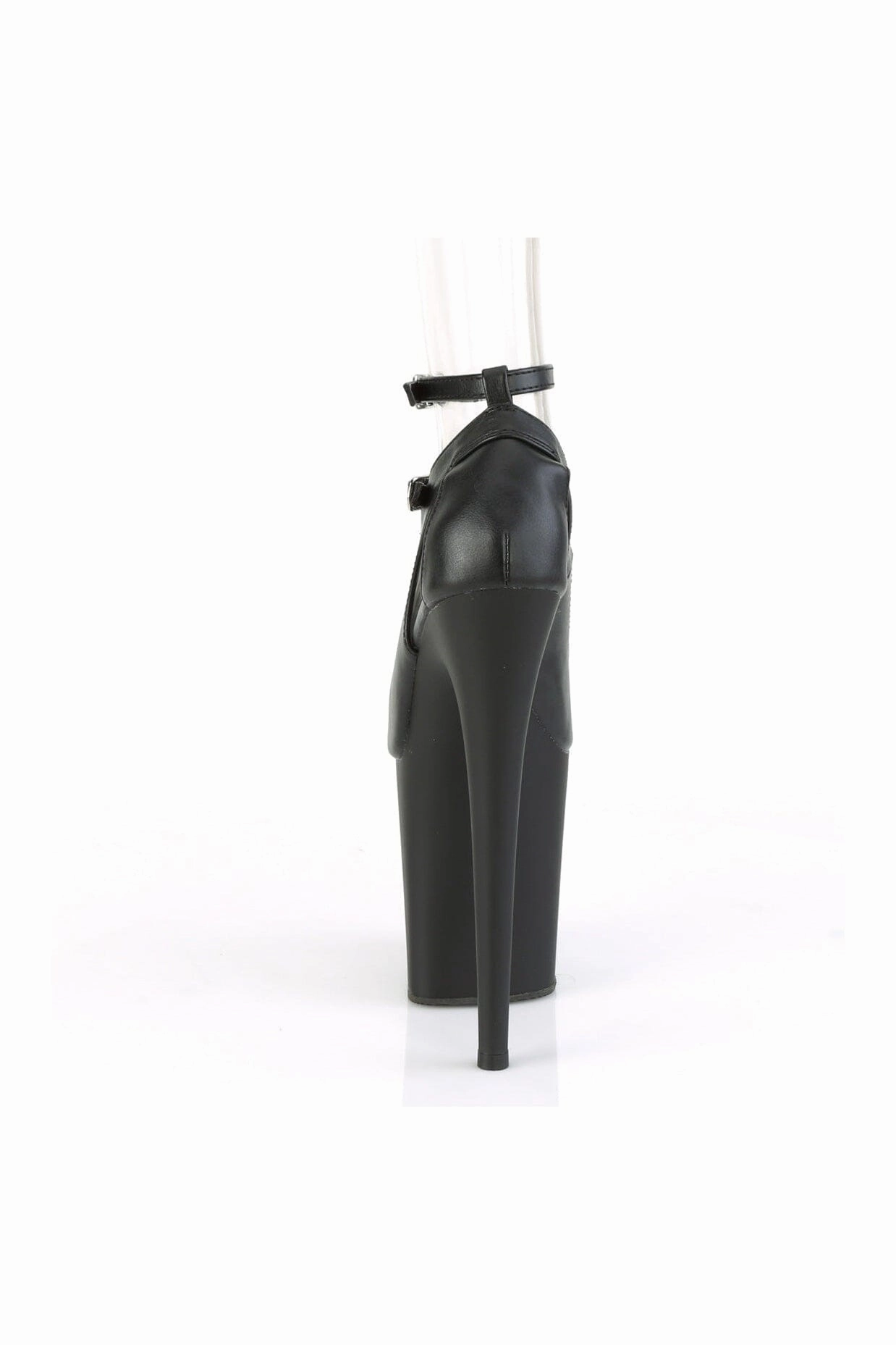FLAMINGO-850 Black Faux Leather Mary Jane