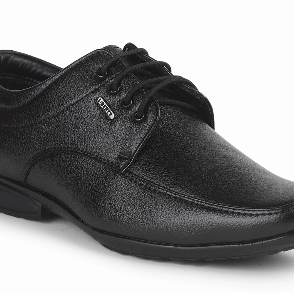 Fortune Black Formal Lace Up Shoes For Men Uvl-33 By Liberty
