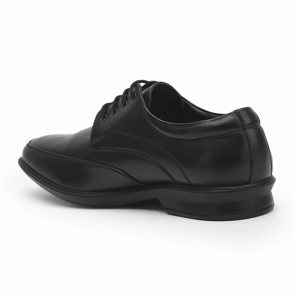 Fortune Black Formal Lacing Shoes For Men LUCIO-502 By Liberty