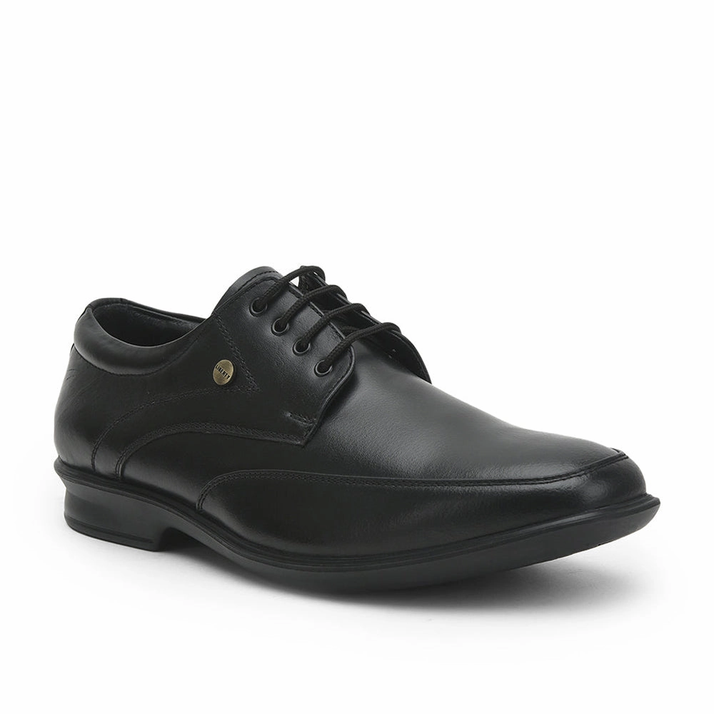 Fortune Black Formal Lacing Shoes For Men LUCIO-502 By Liberty