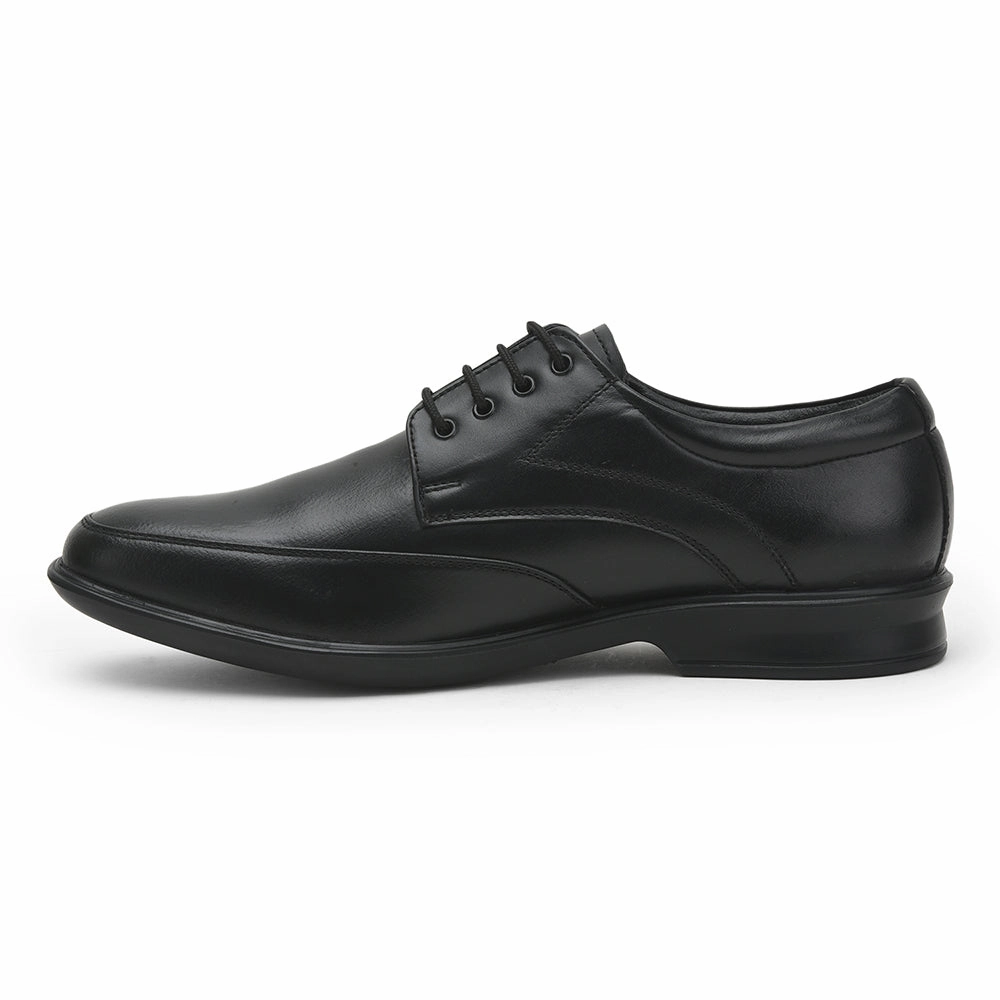 Fortune Black Formal Lacing Shoes For Men LUCIO-502 By Liberty