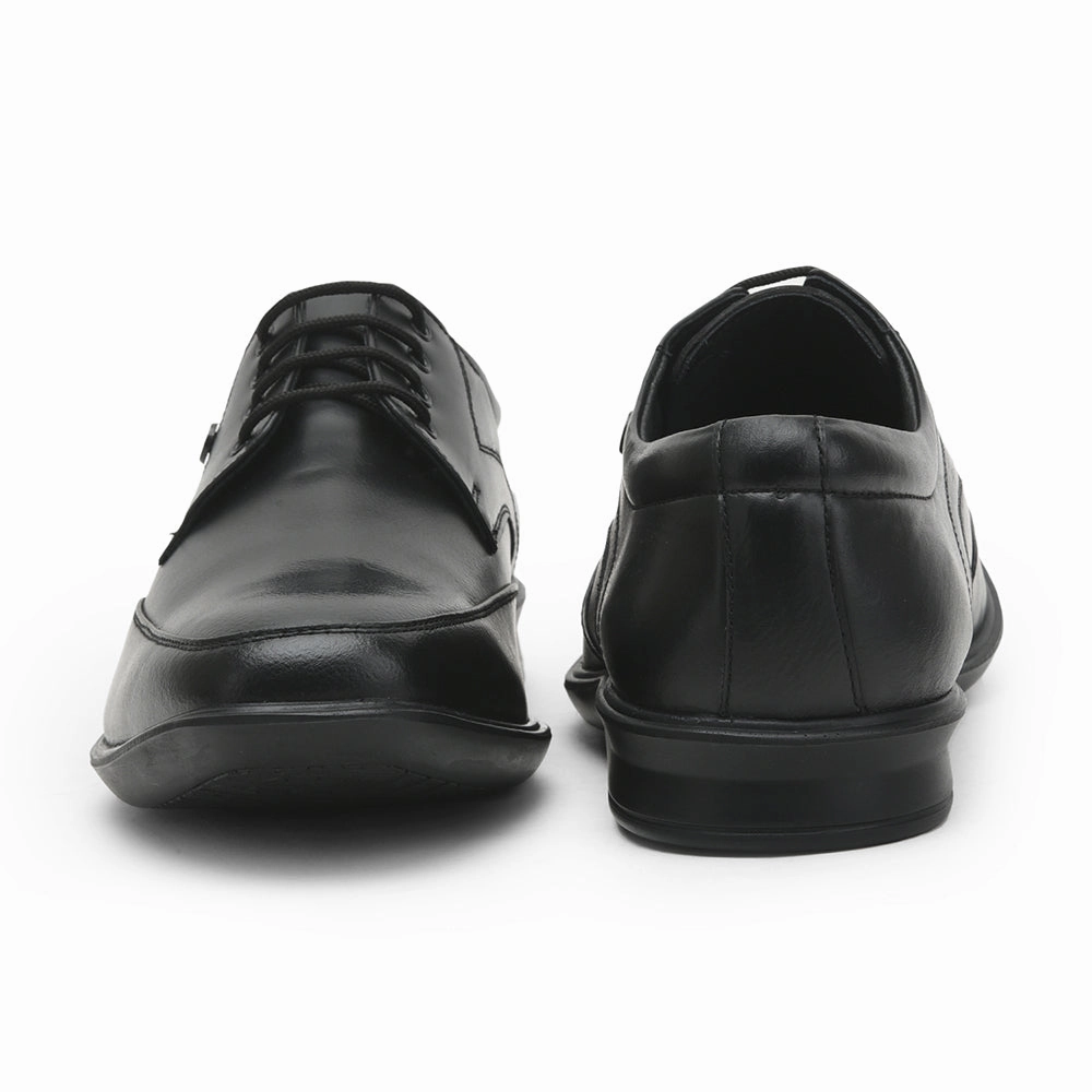 Fortune Black Formal Lacing Shoes For Men LUCIO-502 By Liberty