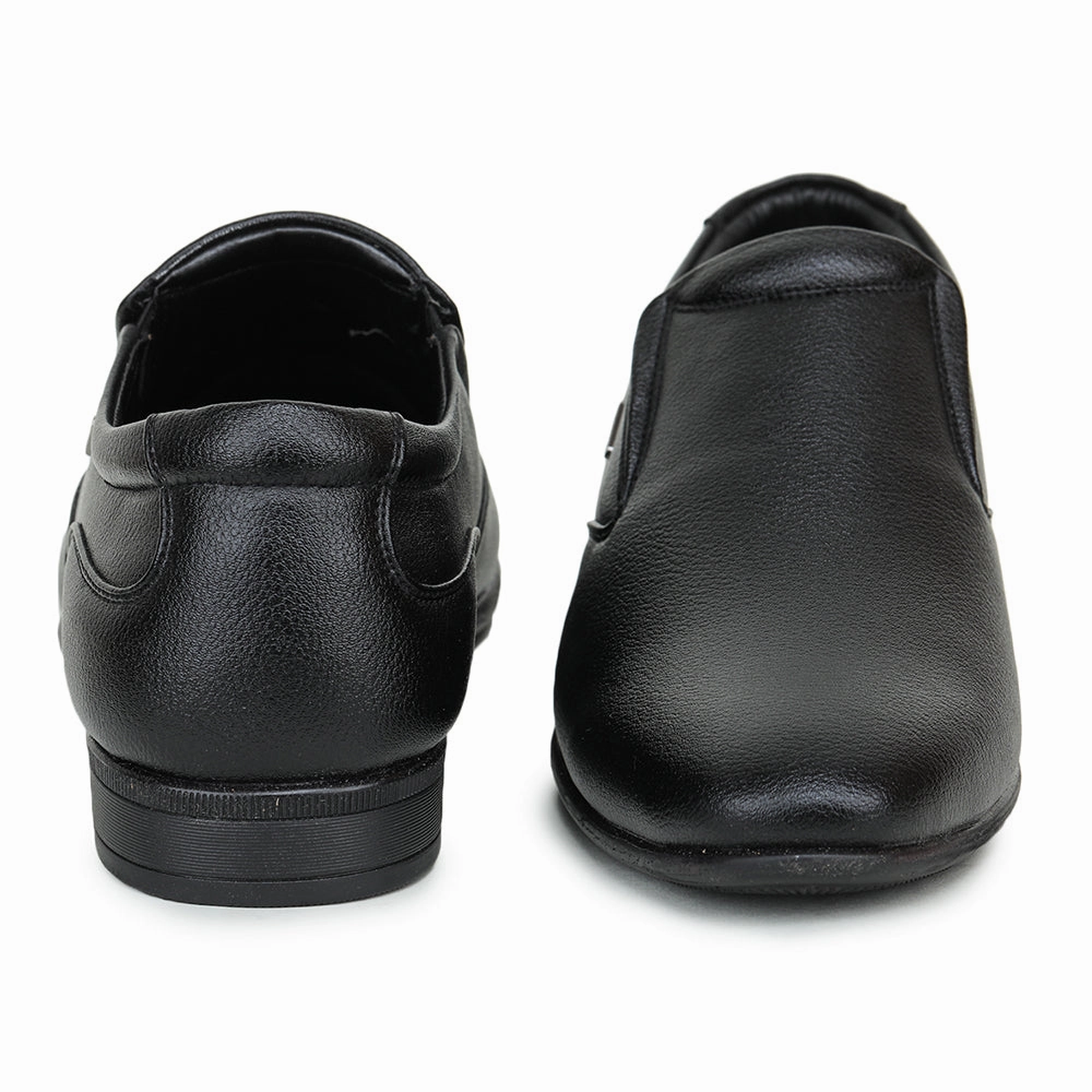 Fortune Black Formal Slip on Shoes For Men UVL-31 By Liberty