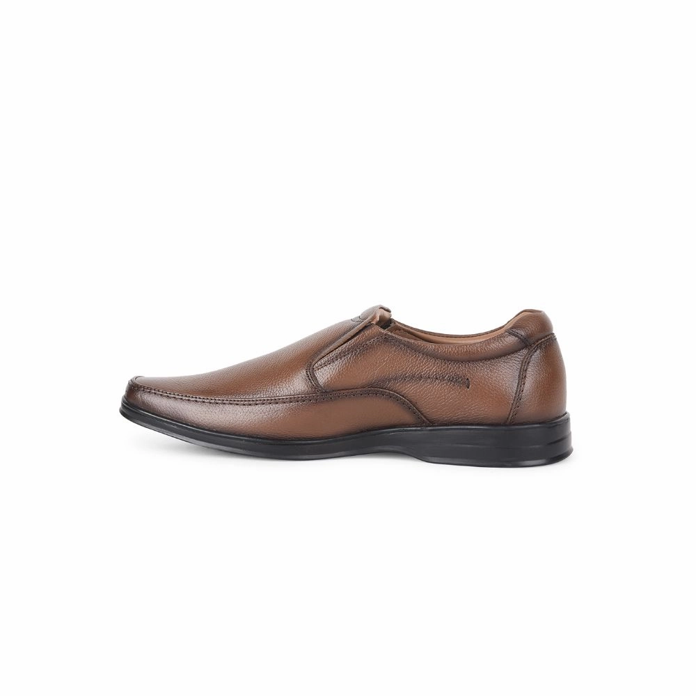Fortune by Liberty Men LOM-601 Tan Formal Non Lacing Shoes