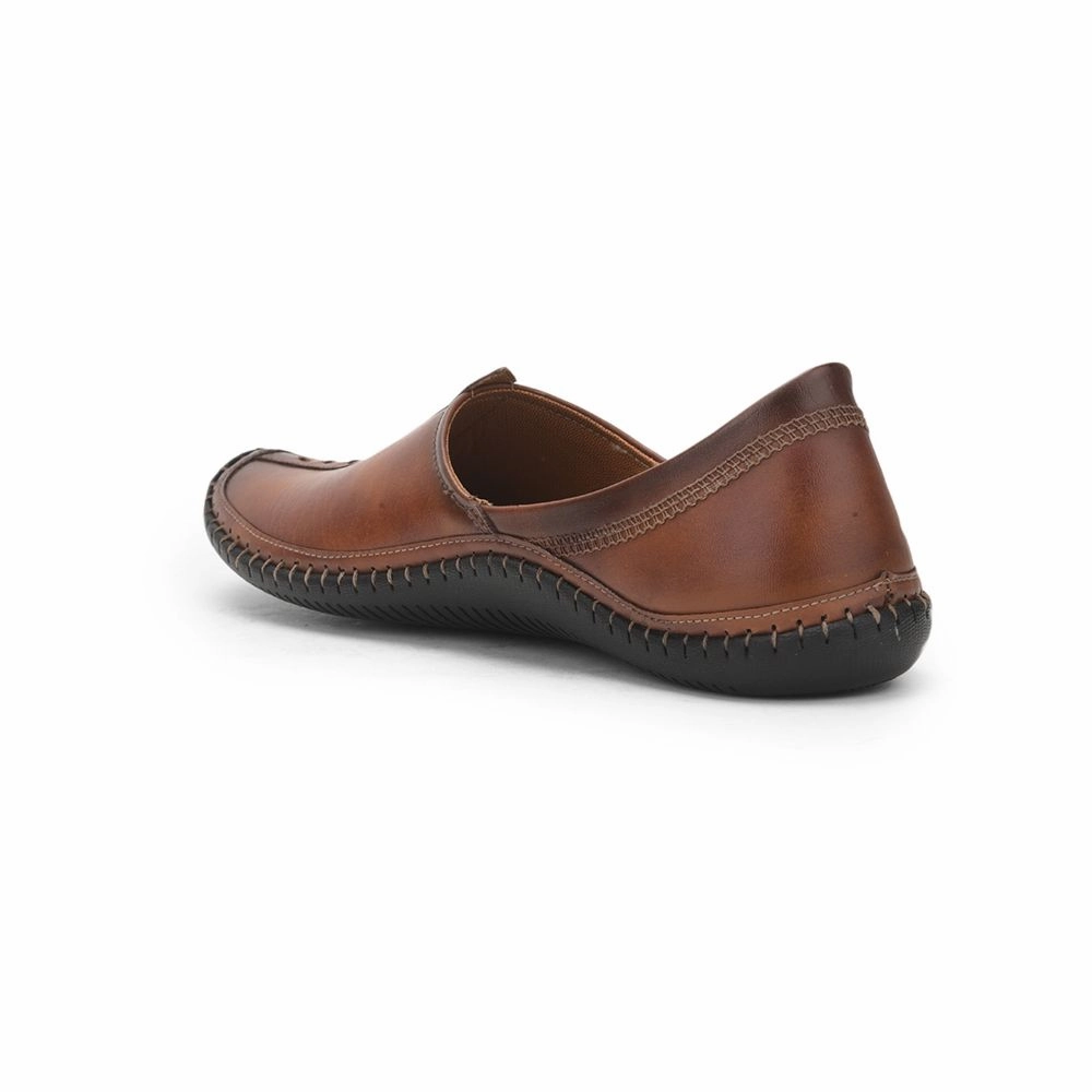Fortune Tan Casual Mojari For Men BRL-25 By Liberty