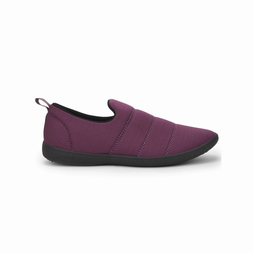 Gliders (Purple) Casual Slip on Shoes For Ladies Harvey-30 By Liberty