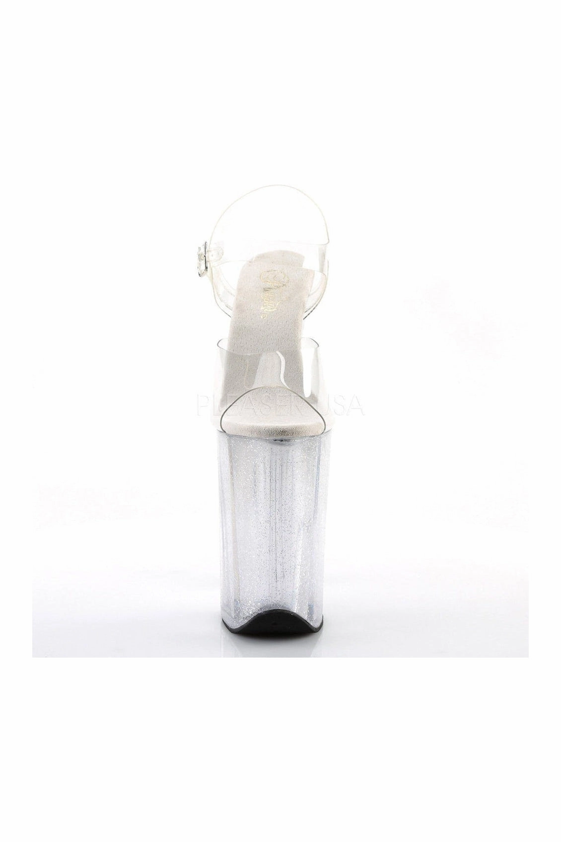 INFINITY-908MG Platform Sandal  | Clear Vinyl