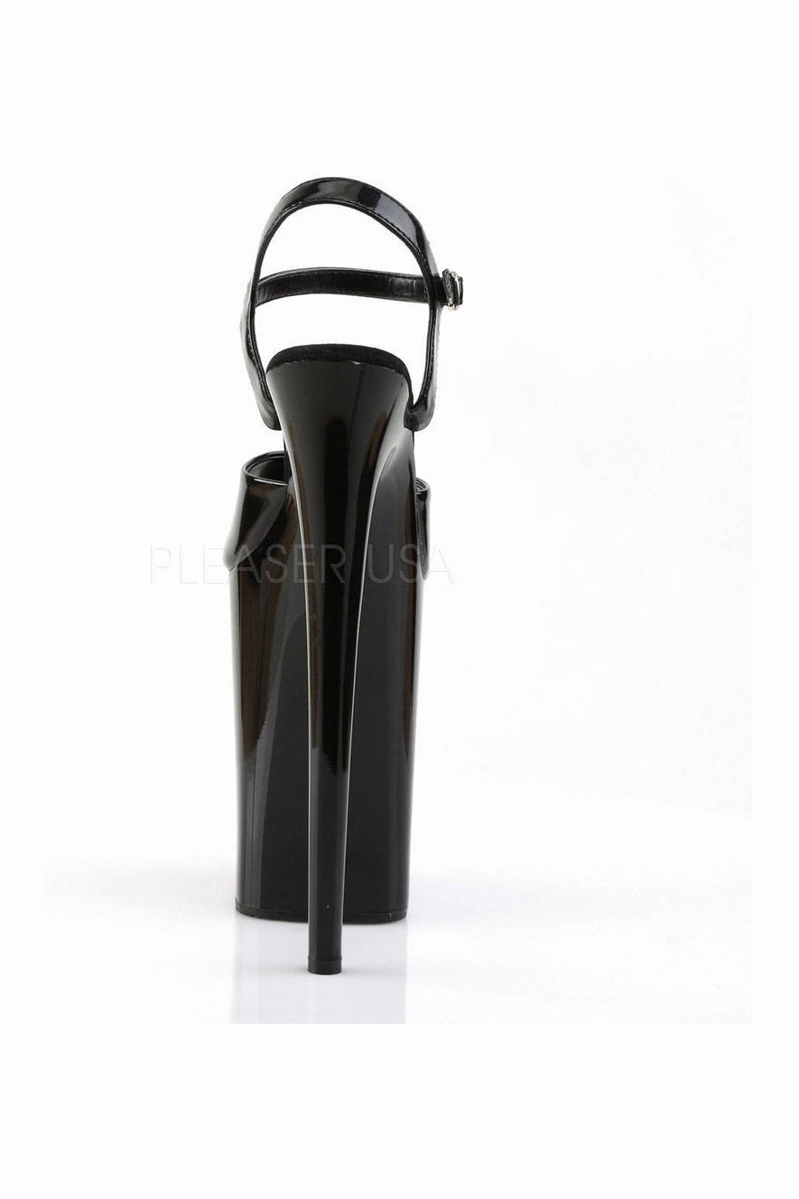 INFINITY-909 Platform Sandal  | Black Patent