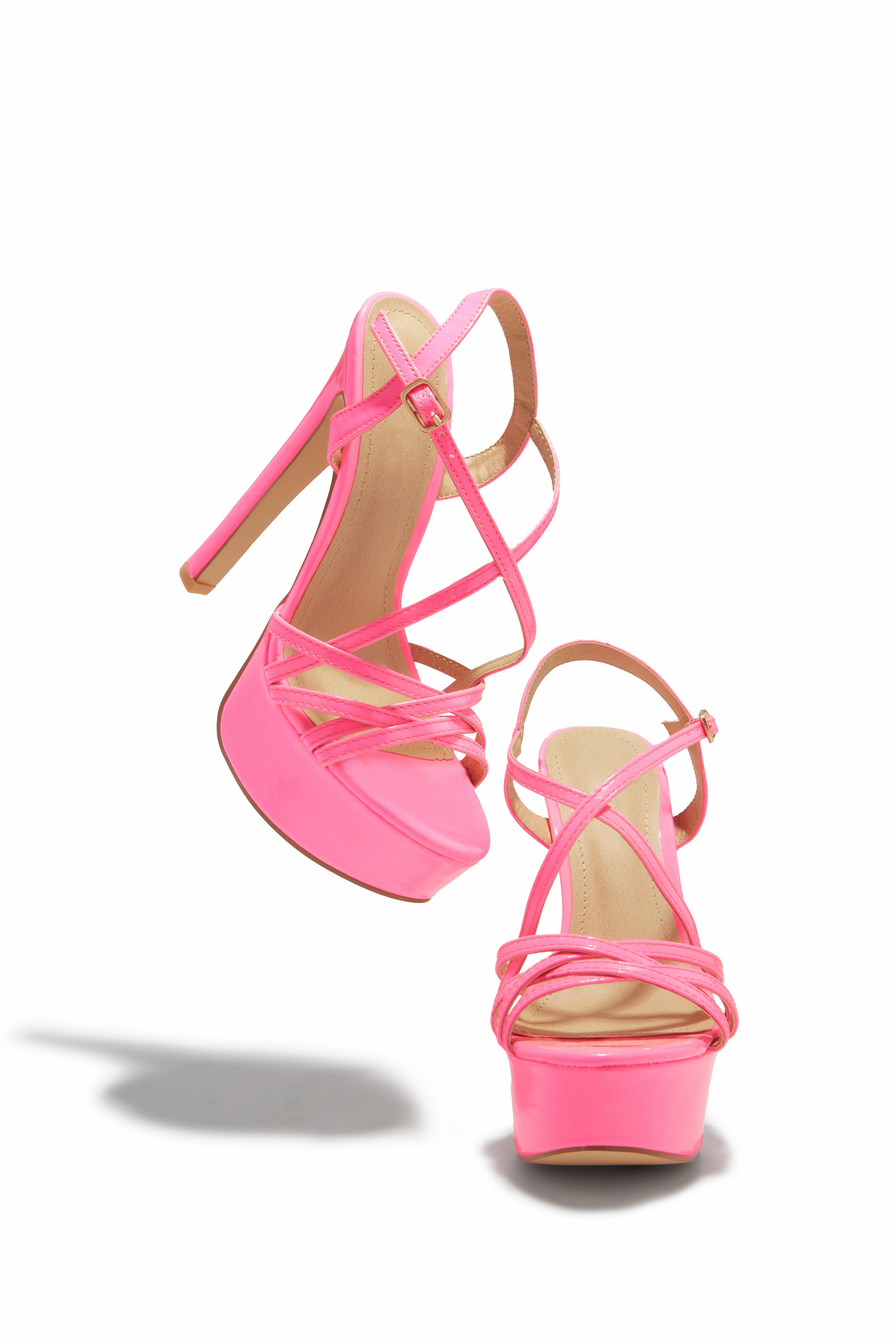 Jazari Platform Heels - Pink