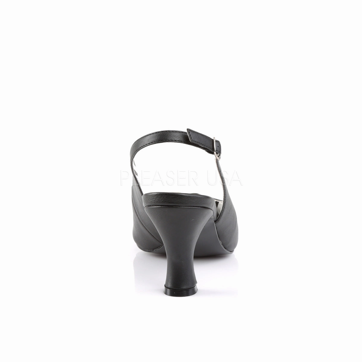 JENNA-02  Black Faux Leather