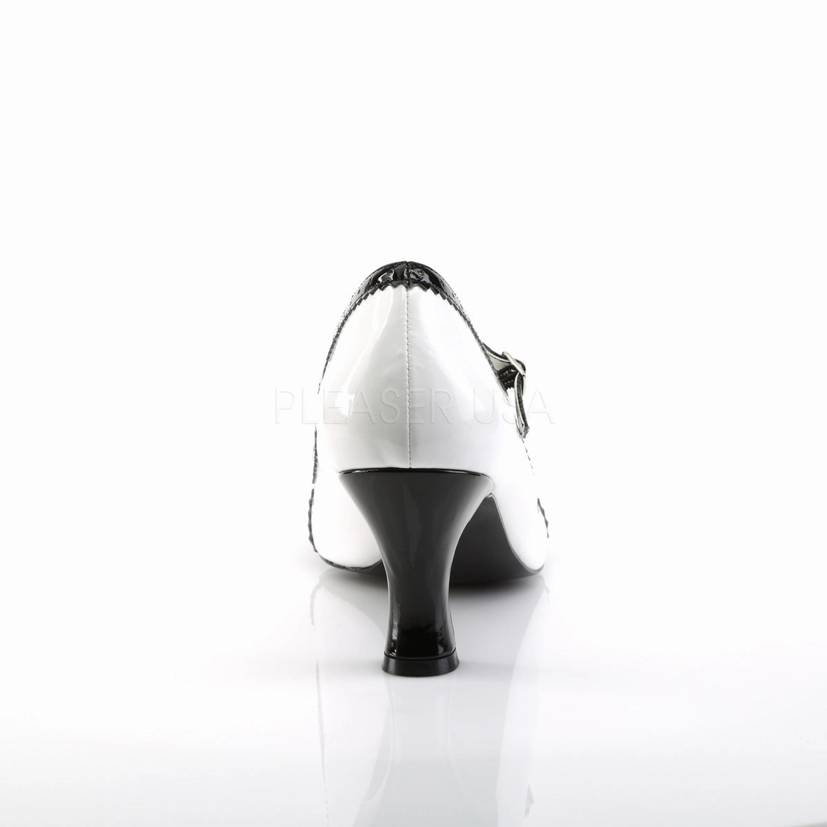 JENNA-06  White-Black Patent