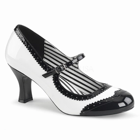 JENNA-06  White-Black Patent
