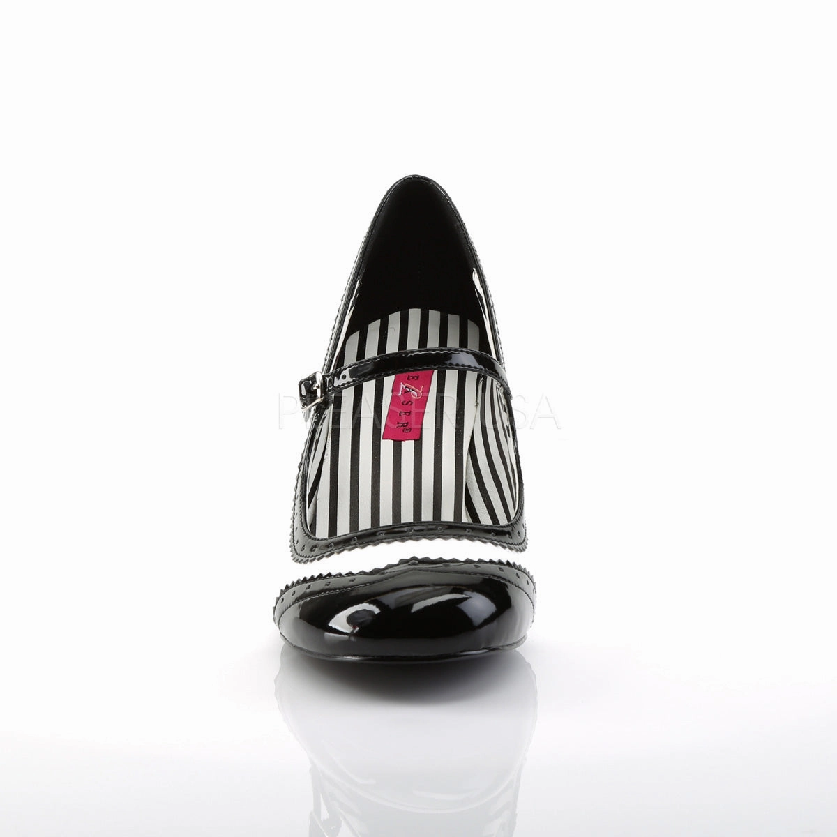 JENNA-06  White-Black Patent