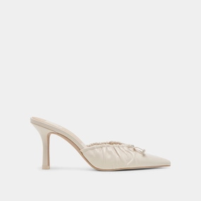 KAIRI HEELS IVORY CRINKLE PATENT
