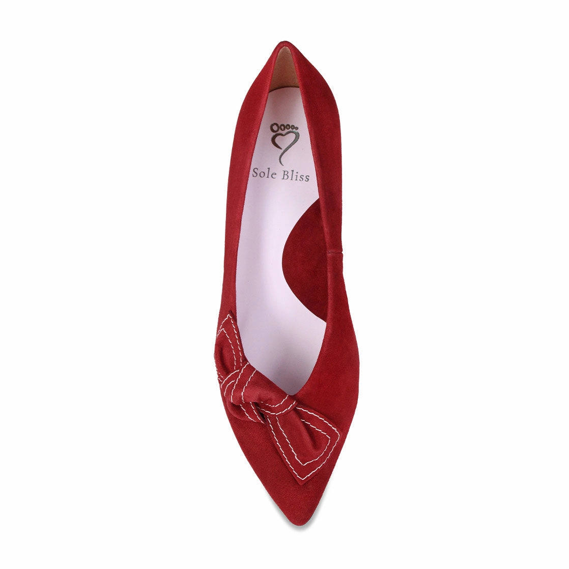 Katie: Cherry Red Suede