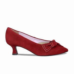Katie: Cherry Red Suede