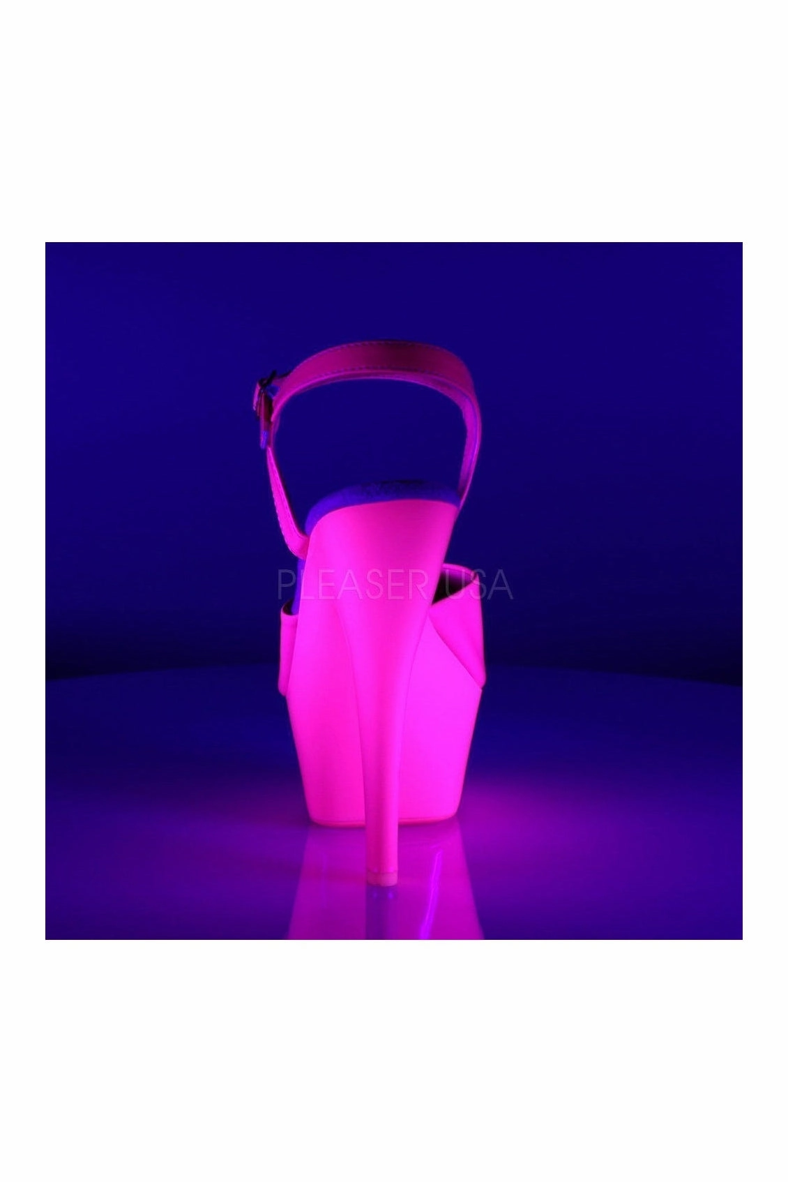 KISS-209UV Platform Sandal | Fuchsia Patent
