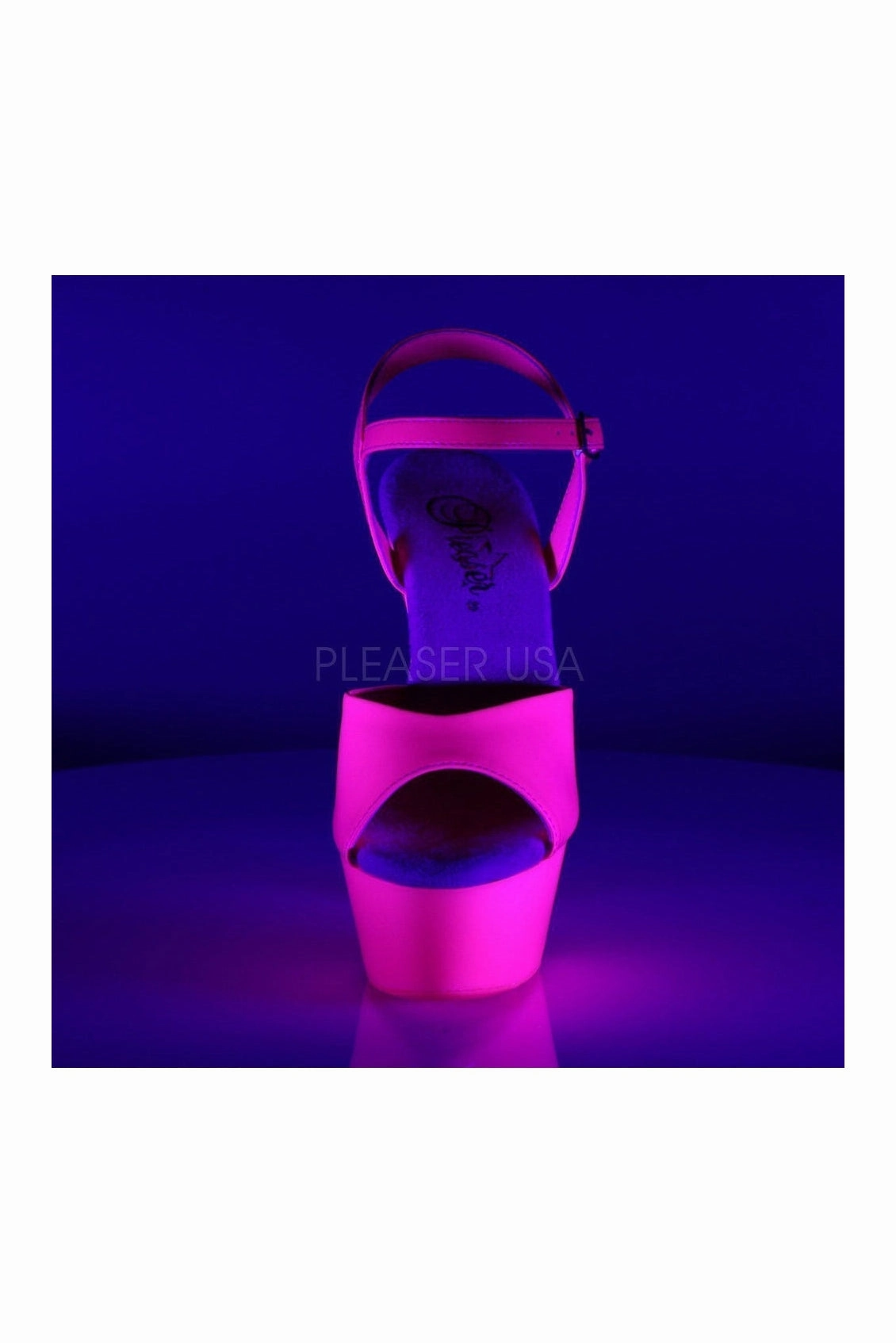 KISS-209UV Platform Sandal | Fuchsia Patent