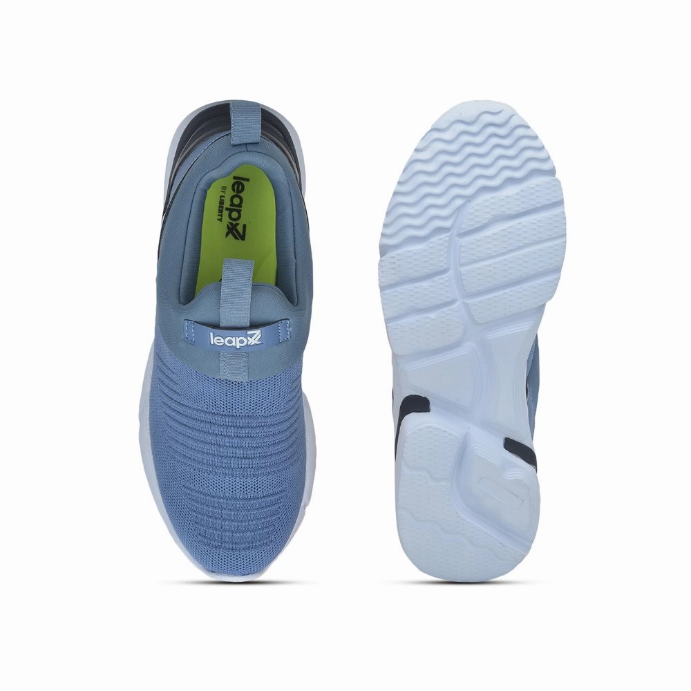 Leap7x Non-Lacing Blue Casual Slip-on Shoes For Men BRISK-01 By Liberty